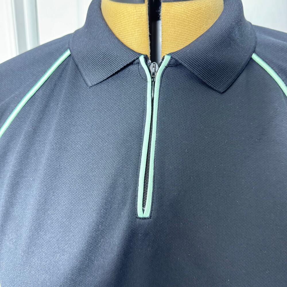 EP Pro Tour Dry Golf Polo Shirt XL 1/4 Zip Performance Raglan Short Sleeve - Picture 5 of 13